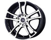 Liquid Metal Venom 17X7.5  4x100/4x114.3  40mm Gloss Black Machined Face