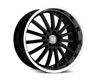 Mandrus Millenium 17X8  5x112  25mm Gloss Black Machined Lip