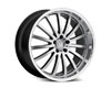 Mandrus Millenium 17X8  5x112  25mm Hyper Silver Machined Lip