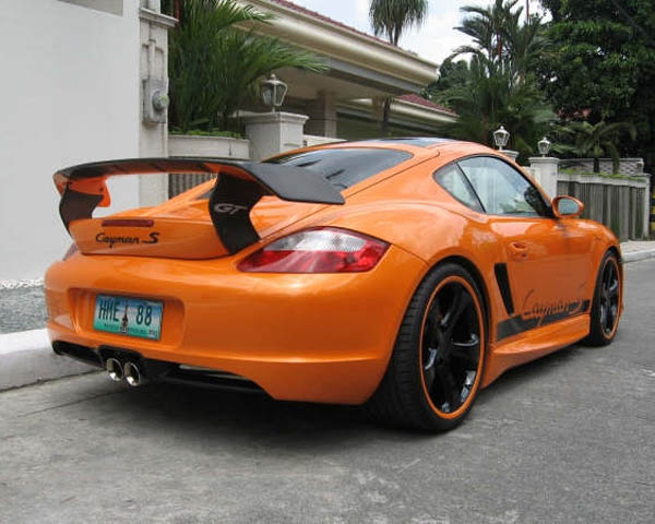 Precision Porsche GT Style Rear GT Wing Porsche Cayman 2006+