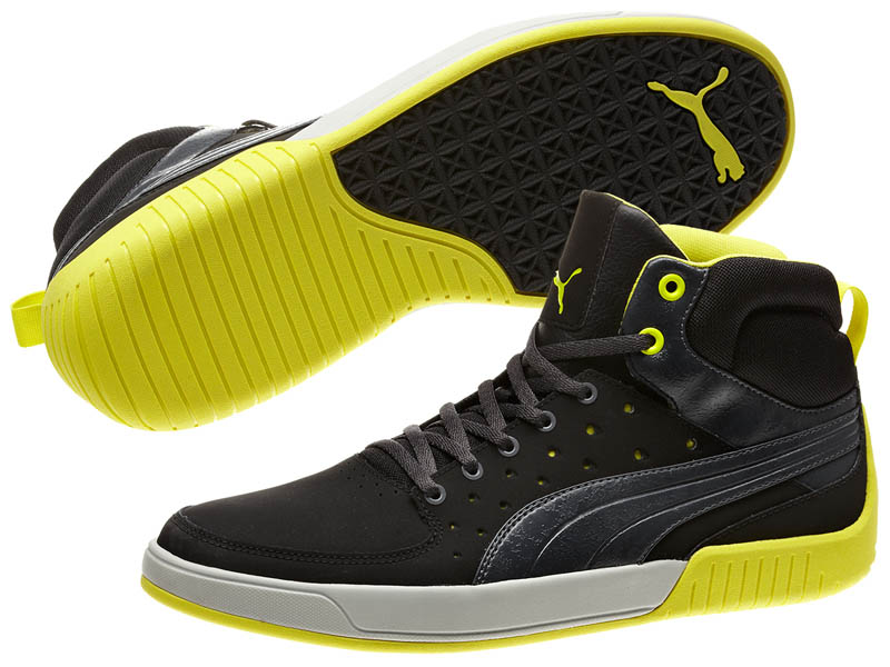 Puma Global Rallycross GRC Street Mid Black Shoes