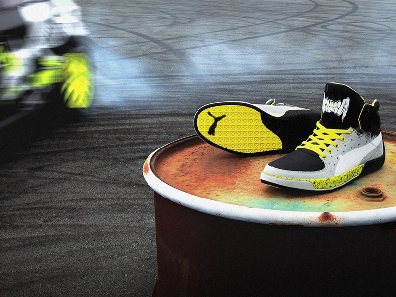 Puma Global Rallycross GRC Street Mid Grafic Dave Mirra  Shoes
