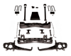 Rancho Suspension System 4in-2.5in Lift Black Finish Nissan Titan 5.6L 04-07
