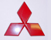 JDM Red Mitsubishi Badge by FEZTEC