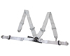 Status Racing 3 Inch 4 Point Cam Lock Harness Kit Silver