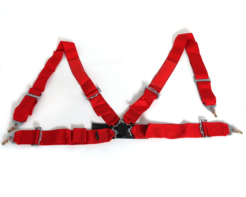 Status Racing 3 Inch 4 Point Cam Lock Harness Kit Red