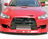 Test & Service Front Bumper with Canards Mitsubishi EVO X 08+