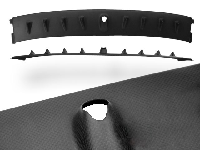 Titek Matte Carbon Fiber Vortex Generator Mitsubishi EVO VII VIII IX 01-07