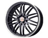 Victor Equipment Le Mans 18X11  5x130  25mm Gloss Black Machined Lip