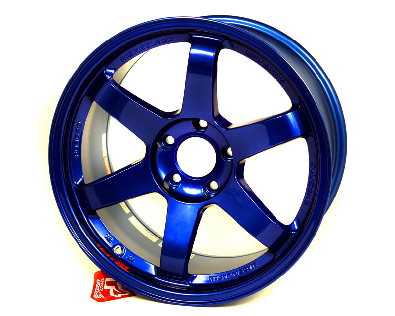 Volk Racing TE37SL Prototype Blue Staggered Wheel Set 18x10 18x11 Nissan GT-R R35 09+