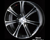 Weds Leonis KH 15X6.0 4X100 BK Mirror Cut Wheel